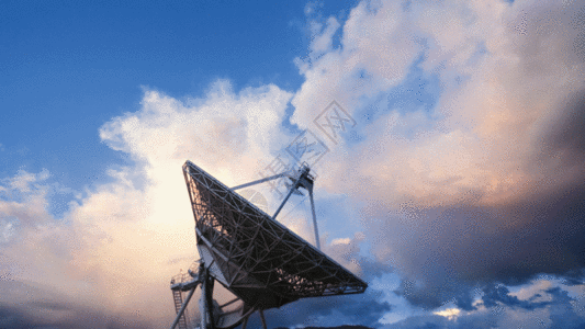 无线电天线射电望远镜GIF高清图片