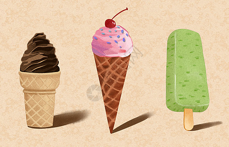 冰淇淋素材背景图片