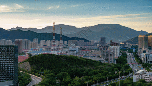 北京城市俯瞰交通GIF高清图片