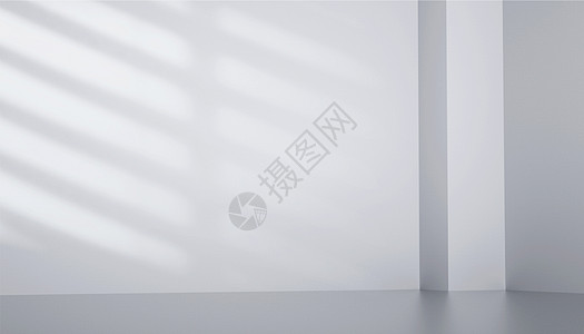 白色几何C4D白色墙壁设计图片