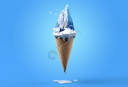创意夏天冰淇淋图片