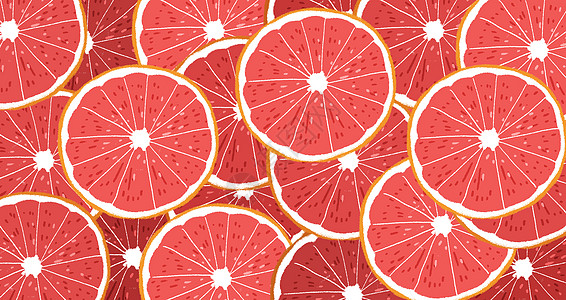 创意小清新水果橘子插画图片