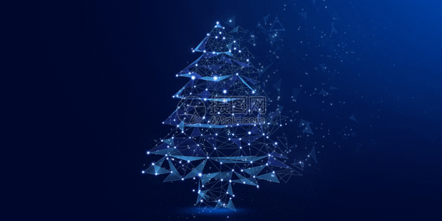 动态图片标题为圣诞树科幻场景gif,编号:401507941,格式:aep,psd,gi