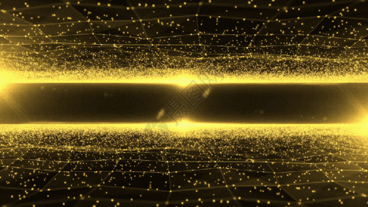 震撼大气的金色粒子gif图片