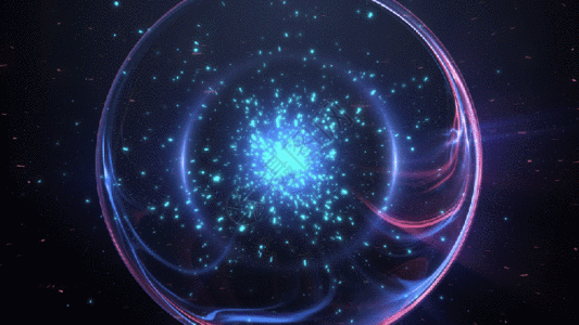 粒子汇聚能量球gif图片