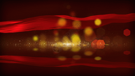 大气红绸飘动粒子背景gif图片