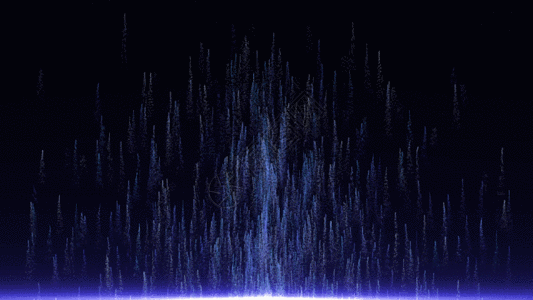 唯美粒子光线上升gif图片素材