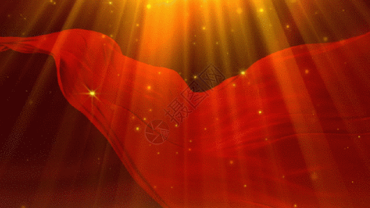 大气红绸飘动颁奖gif图片素材