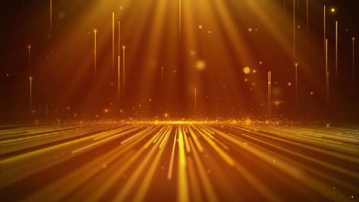 大气金色光线粒子推进上升背景gif动图图片-正版gif素材401519495