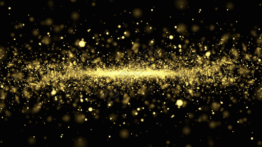 金色粒子雨背景元素gif图片素材