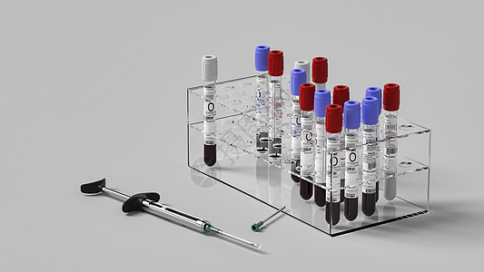 验血创意医疗场景设计图片