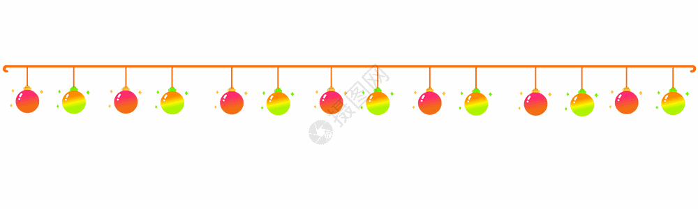 星空棒棒糖分割线gif图片素材