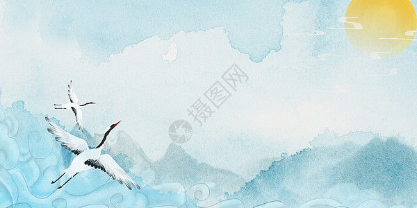 清新中国风背景图片