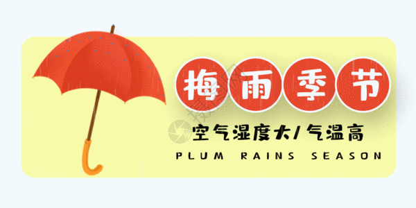 梅雨季节公众号封面配图gif动图高清图片