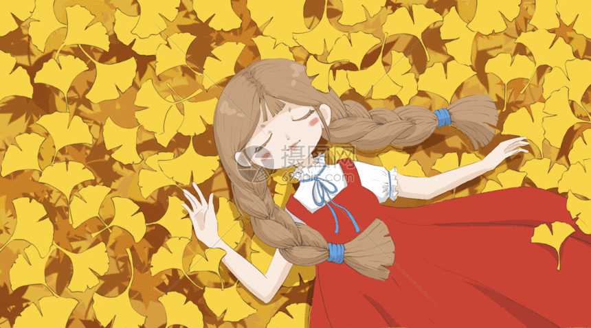 该gif动态图片标题为立秋插画gif,编号:401582869,格式:psd,gif,体积