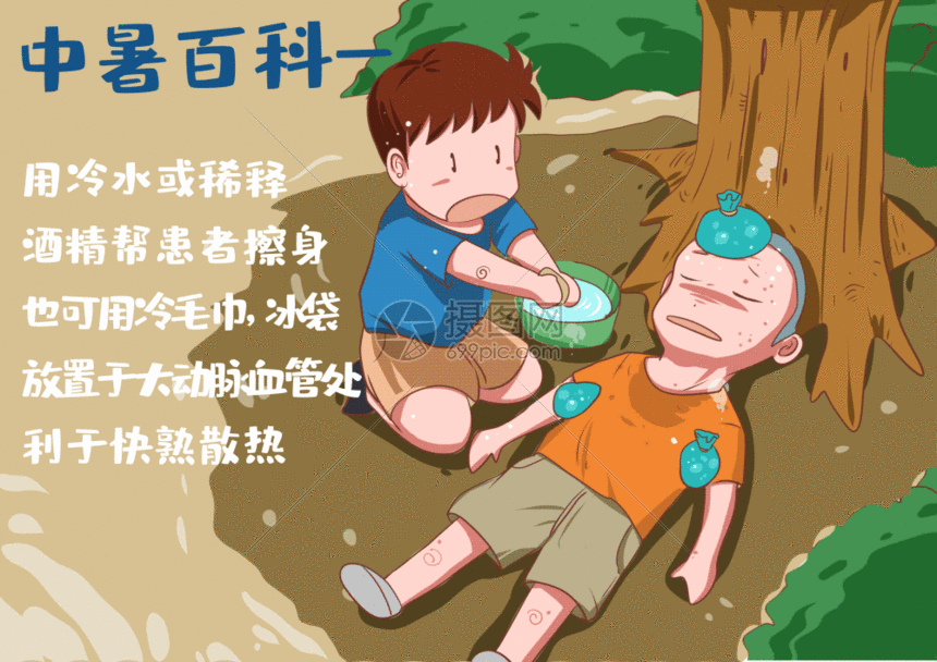 gif动图 插画动图 中暑gif动图.psd,aep,gi
