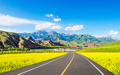 乡村公路背景图片