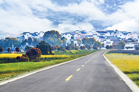 青山风景乡村公路设计图片