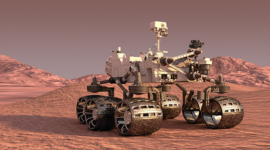 火星探测器背景图片