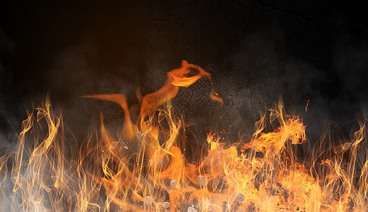 燃烧烟雾背景图片