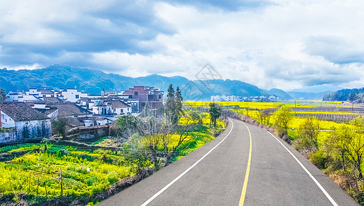 青山风景乡村公路设计图片