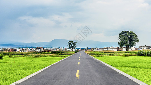 青山风景乡村公路设计图片