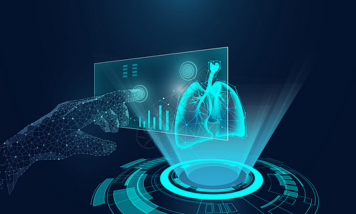 全息投影科技医疗人工智能设计图片