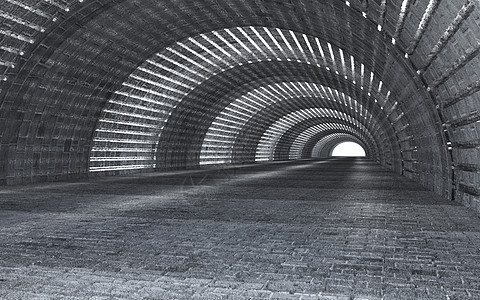 工业风延生隧道空间背景图片