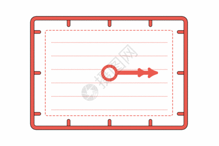 流程表卡通创意时钟信纸边框GIF高清图片