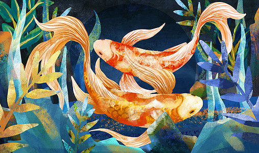 一群锦鲤_一群锦鲤图片大全_一群锦鲤背景图片