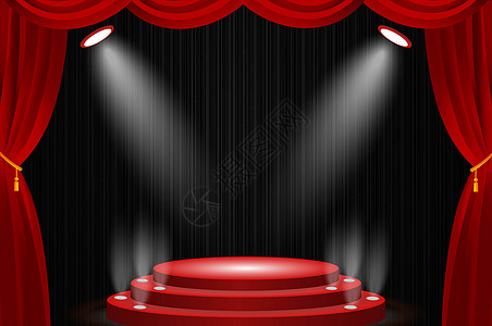 舞台背景红色舞台背景高清图片
