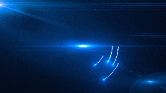 蓝色科技感旋转粒子GIF图片