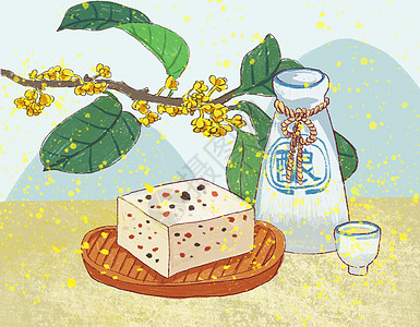 甑糕插画_甑糕卡通_甑糕插图_手绘_板绘_摄图网