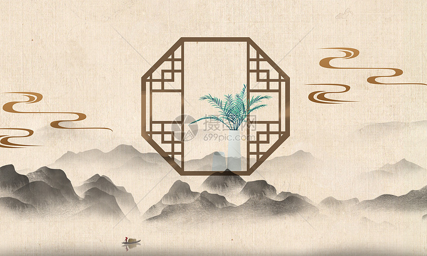 中国风背景海报图片