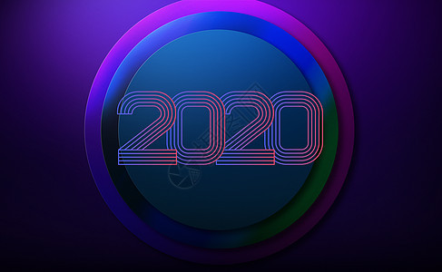 炫彩2020背景图片