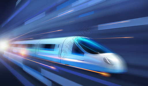 火车高速列车复兴号设计图片