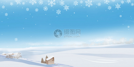 梦幻唯美冬季雪景图片