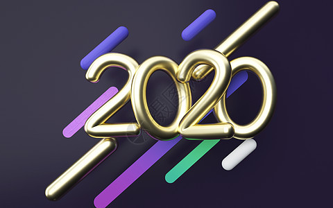 创意鼠年文字2020图片