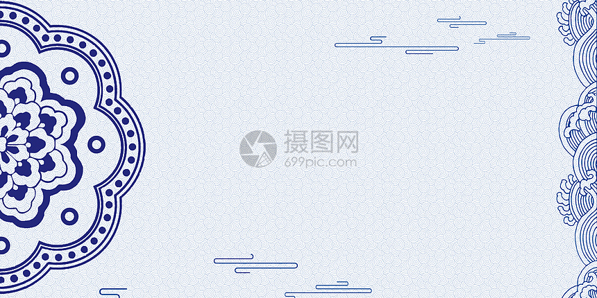 蓝色青花瓷背景图片素材 正版创意图片 摄图网