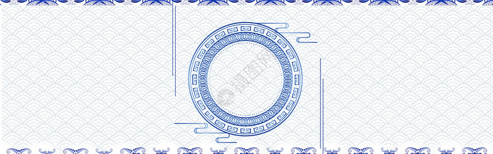 中国风花纹边框复古背景设计图片