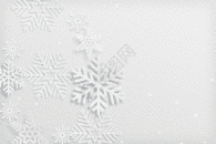 剪纸风立体雪花背景GIF图片