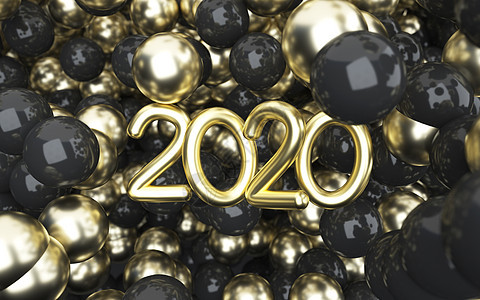 黑金文字2020图片