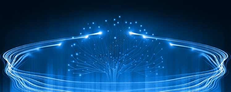 万圣节树蓝色商务科技背景gif动图高清图片