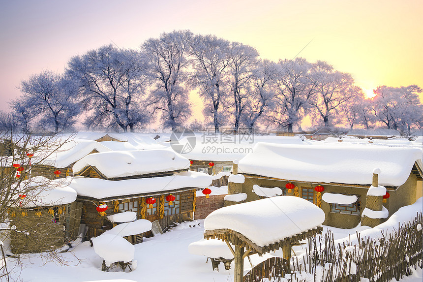 唯美雪乡图片