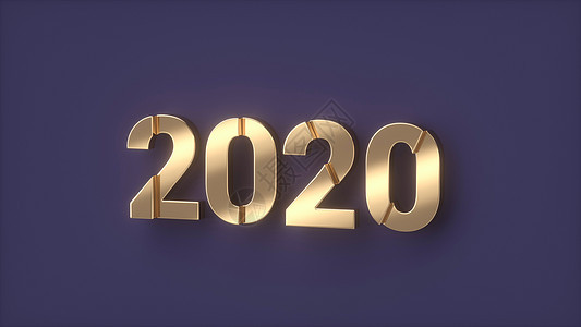 2020金属字体背景图片