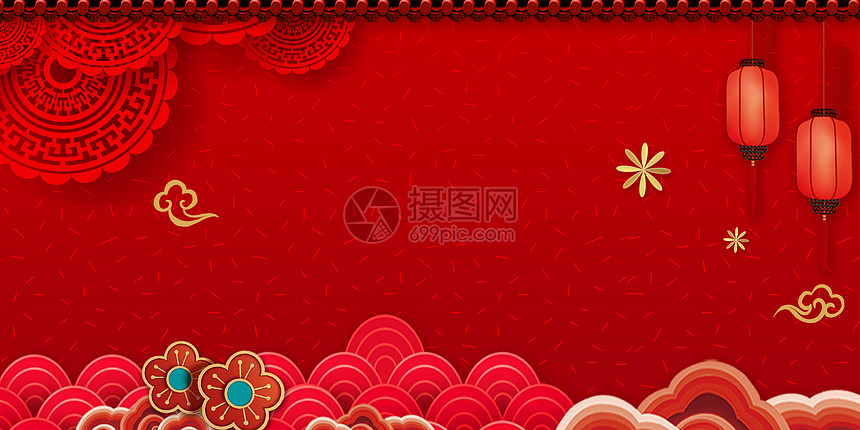 红色中国风背景图片素材 正版创意图片 摄图网