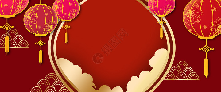 红金节日背景图片