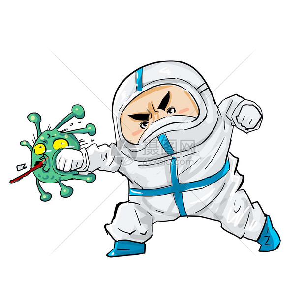 抗击疫情打击病毒