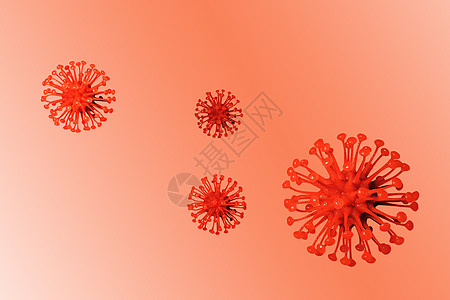 C4D红色细胞场景图片