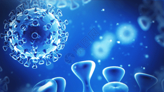 细胞病毒新型冠状病毒背景GIF高清图片